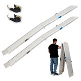 thumbnail of TRUTZHOLM 2 x Alu Auffahrrampe klappbar 307 cm extra lang 900 kg geriffelt Motorradrampen