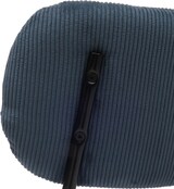 thumbnail of 6er-Set Esszimmerstuhl HWC-O26, Küchenstuhl Polsterstuhl Stuhl, Cord (330g/m²) Stoff/Textil Metall ~ blau