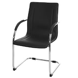 thumbnail of Lote de 2 sillones de conferencia Samara, silla de visita basculante ~ negro