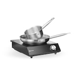 thumbnail of HENDI Set: Induktionskocher 3500W + Stielkasserolle + Bratpfanne,  Schwarz, 220-240V/3500W, 320x395x(H)95mm
