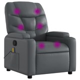 thumbnail of vidaXL Massagesessel Relaxsessel Grau Kunstleder