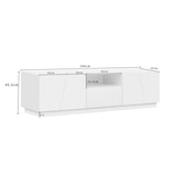 thumbnail of Merax Lowboard mit 1 Schublade, 4 Klappen und 1 offenen Fach, TV Lowboard, TV Schrank, TV -Kommode, Fernsehtisch