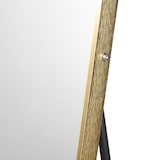 thumbnail of SalesFever Stand-Spiegel | mit klappbarem Ständer | edler Aluminium-Rahmen | Spiegelglas | B 50 x T 2 x H 160 cm | goldfarben