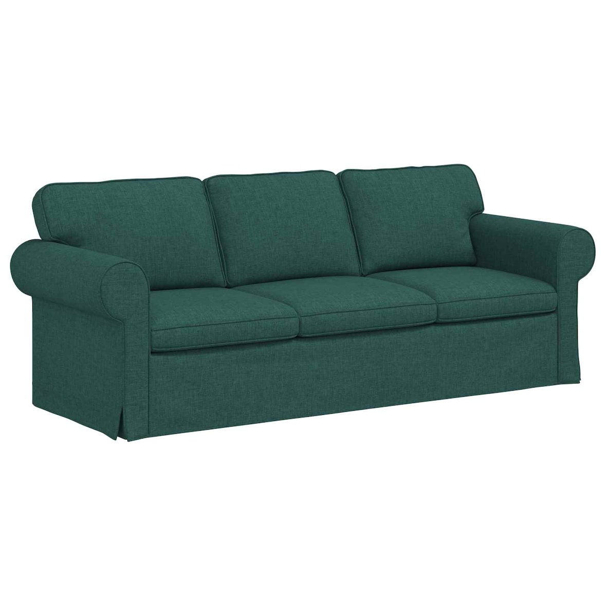 vidaXL Bank Donkergroen 215 x 82 x 80 cm Stof