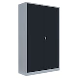 thumbnail of Lüllmann® Flügeltürenschrank, 5 OH, 1950 x 1200 x 422 mm, lichtgrau/anthrazit