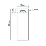 thumbnail of MONOUSO - Niet geweven tas met gestanste handgrepen hemels blauw 17+10x40cm (200 stuks)