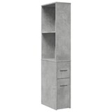 thumbnail of vidaXL Badschrank Schmal mit Rollen Betongrau Holzwerkstoff