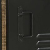 thumbnail of Helloshop26 - Moderner rechteckiger Badezimmerschrank mit Ablage 40 x 30 x 40 cm aus massivem braunem Mangoholz 02_0057650