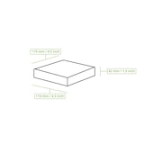 thumbnail of BIOZOYG 250 Stück braune Karton-Schachteln 600ml Geschenkboxen Pralinenschachteln, Kuchenverpackungen, mit Bio-Fenster für Patisserie und Pralinen