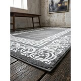 thumbnail of Teppich Waschbar Klassisch Modern Strapazierfähig Esszimmer Flur Grau 160x230 cm OEKO-TEX Fußbodenheizung geeignet – ASPEN von Kadima Design