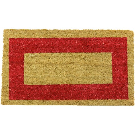 FELPUDO coco CENEFA 50x90 rojo, TESAR