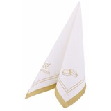 thumbnail of Airlaid Serviette Just Married in Gold, 40 x 40 cm, 50 Stück - APARTina