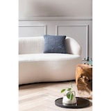 thumbnail of SalesFever Nierensofa 2-Sitzer | mit abgerundeten Armlehnen | Bezug Bouclé Stoff | B 170 x T 95 x H 70 cm | weiß