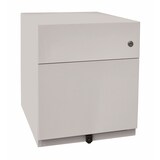 thumbnail of BISLEY Note Rollcontainer mit 2 Schüben aus Metall abschließbar in lichtgrau - Bürocontainer mit Universalschublade & Hängeregistratur, Container mit