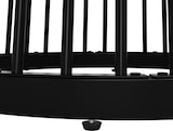 thumbnail of Esstisch rund 80x80x76 cm Walnuss+Schwarz MDF Tischplatte Metallbeine mit verstellbaren Füßen, stabiler Küchentisch für Esszimmer Wohnzimmer Büro