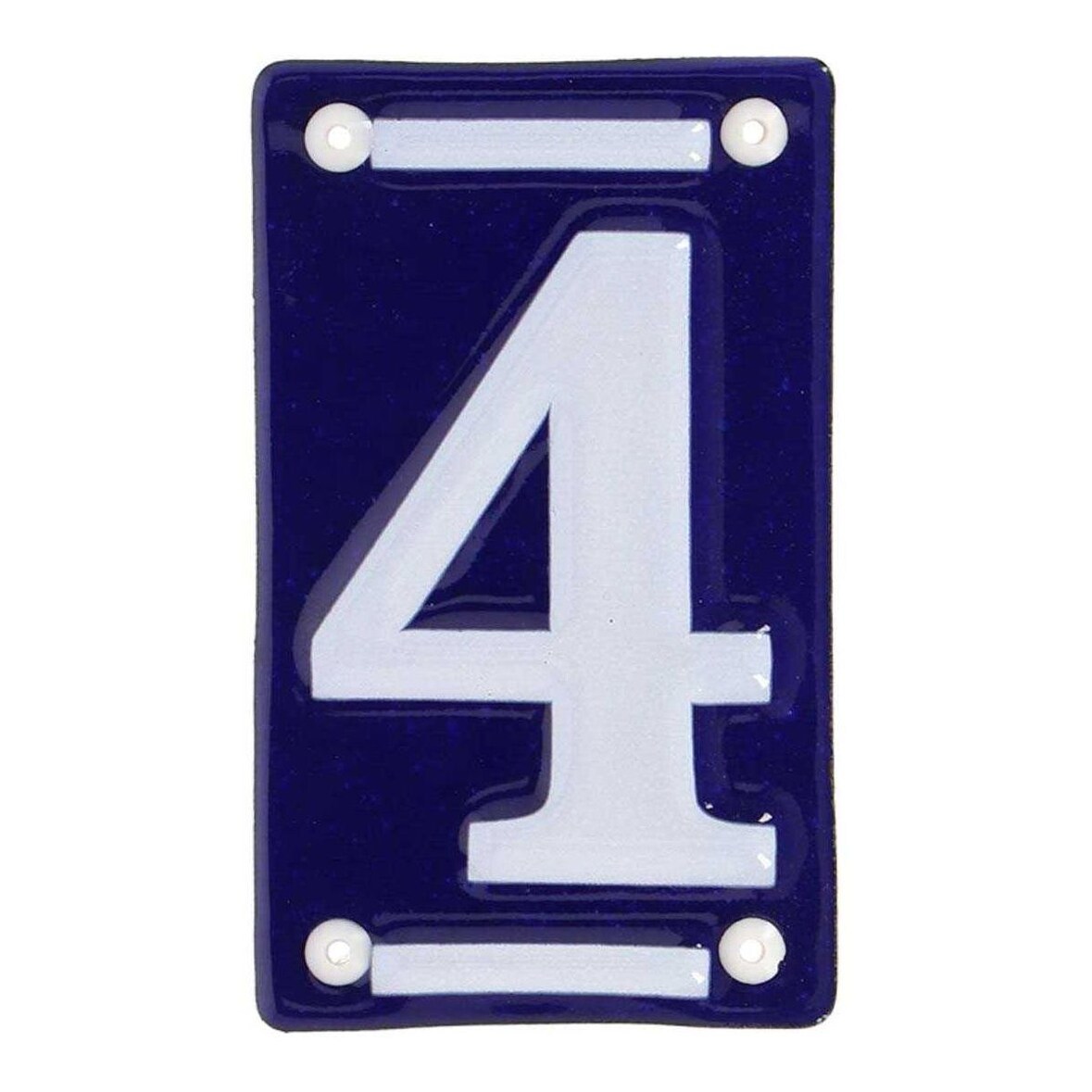 Numéro de maison en fer émaillé Chiffre 4 Esschert Design