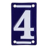 thumbnail of Numéro de maison en fer émaillé Chiffre 4 Esschert Design