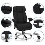 thumbnail of Schwerlaststuhl / Bürostuhl BUILDER XXL I Stoff schwarz hjh OFFICE