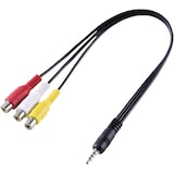 thumbnail of SpeaKa Professional SP-8433716 AV Audio, Video Adapter [1x Klinkenstecker 3.5 mm - 3x Cinch-Buchse]