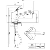 thumbnail of Villeroy & Boch 928100LC Junis Shower Armatur Hochdruck ausziehbar Edelstahl