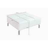thumbnail of KAWOLA Sofa NELSON Ecksofa Leder beige mit motorischem Sitzvorzug und Hocker Recamiere links