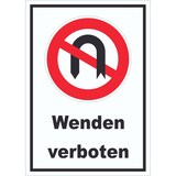 thumbnail of Wendeverbot Schild A2 (420x594mm)