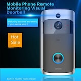 thumbnail of Interphone Vidéo WIFI Sans Fil Économie D'Énergie Installation Facile Noir YONIS