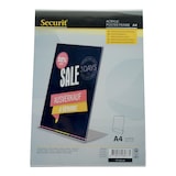 thumbnail of Securit® Espositore Trasparente A4 – Forma L – Verticale – Acrilico Doppio Lato