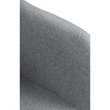 thumbnail of Barhocker Natoma Stoff grau/Metall matt weiss