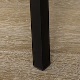 thumbnail of Tavolo Rettangolare e 4 Sedie  da Giardino in Acciaio e MDF Nero e Rovere