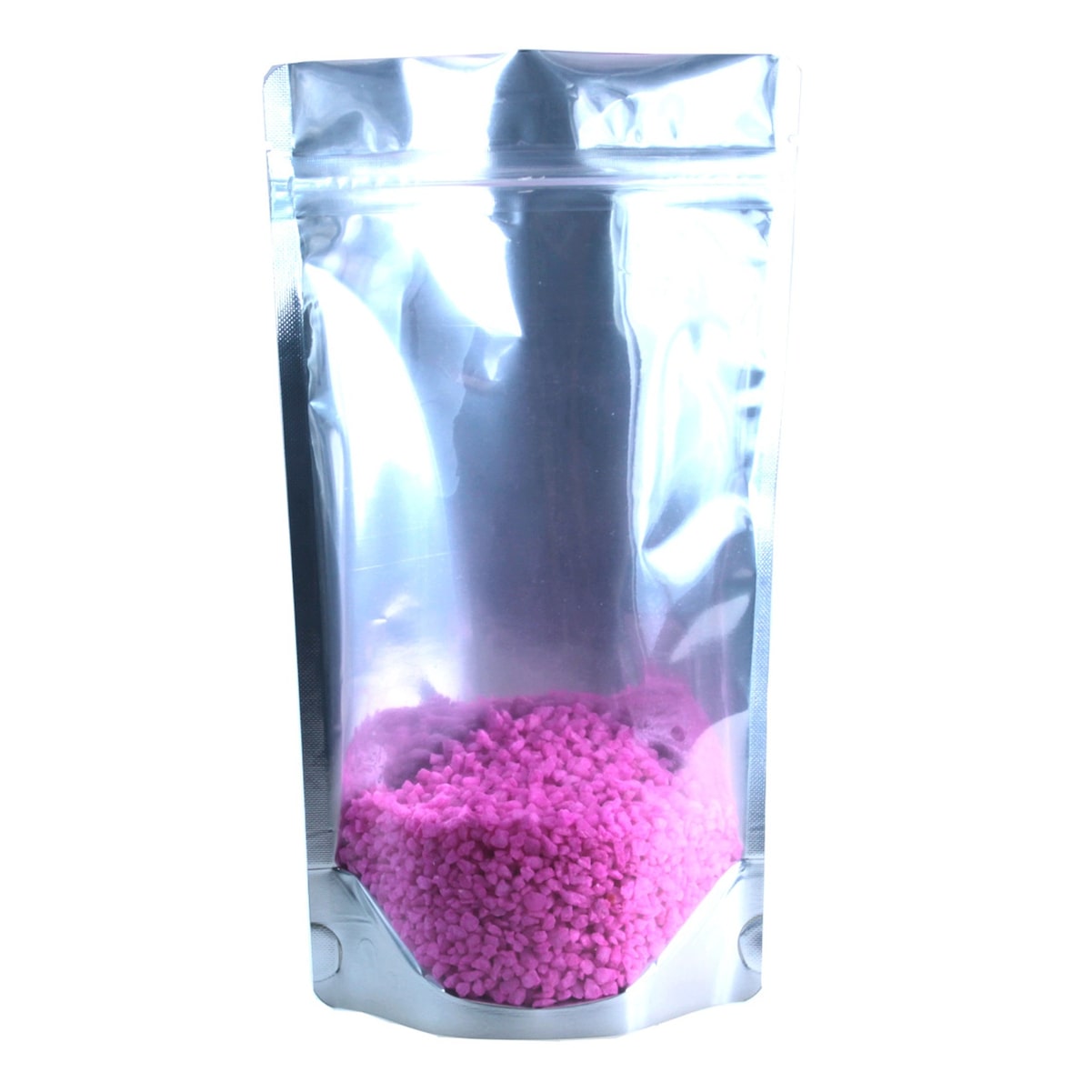 500x Standbodenbeutel Aluminium matt 130 x 225 x 70mm 500ml