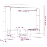 thumbnail of vidaXL TV-Schrank Sonoma-Eiche 152x22x113 cm Holzwerkstoff
