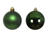 thumbnail of 20 Weihnachtskugeln 6cm Glas Christbaumkugeln Weihnachtsbaumkugeln dunkelgrün