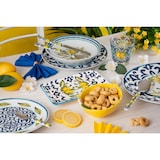 thumbnail of Excelsa 18-Teiliges Geschirrset Amalfi Porzellan Weiß, Blau Und Gelbe