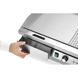 thumbnail of HENDI Bakplaat, half vlak, half geribbeld, Budget Line, 400V/4400W, 720x460x(H)241mm