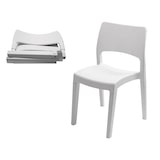 thumbnail of Chaise PVC blanche Intérieur/extérieur empilable et démontable 50x51xH82cm PRO