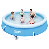thumbnail of Bestway Piscina Fast Set Pool, paredes laterales extra fuertes de Tritech™, Ø 3.66 x 0.76 m, capacidad 5.377 L, azul