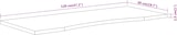 thumbnail of vidaXL Schreibtischplatte 120x50x2,5 cm Rechteckig Massivholz Akazie