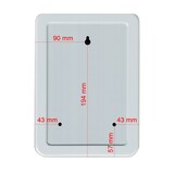 thumbnail of HMF 12515-07 Schlüsselkasten abschließbar, 15 Haken, 25 x 17 x 7,5 cm, Lichtgrau