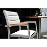 thumbnail of METRO PROFESSIONAL stapelstoel met armleuningen Lynx, aluminium/synthetische stof, zilver