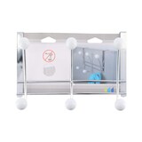 thumbnail of Patère Porte-serviettes 6 Crochets Blanc en métal et céramique à suspendre sur porte