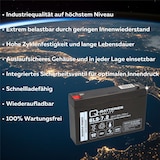 thumbnail of 2x Q-Batteries 6LS-7.2 6V 7,2Ah Blei-Vlies Akku AGM VRLA