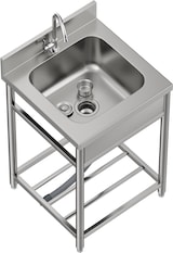 thumbnail of Gasfrit - Fregadero de Acero Inoxidable de 1 Seno 550x 550x850 mm Desmontable | Pica Industrial con patas | Pila cuba para Cocina Restaurantes