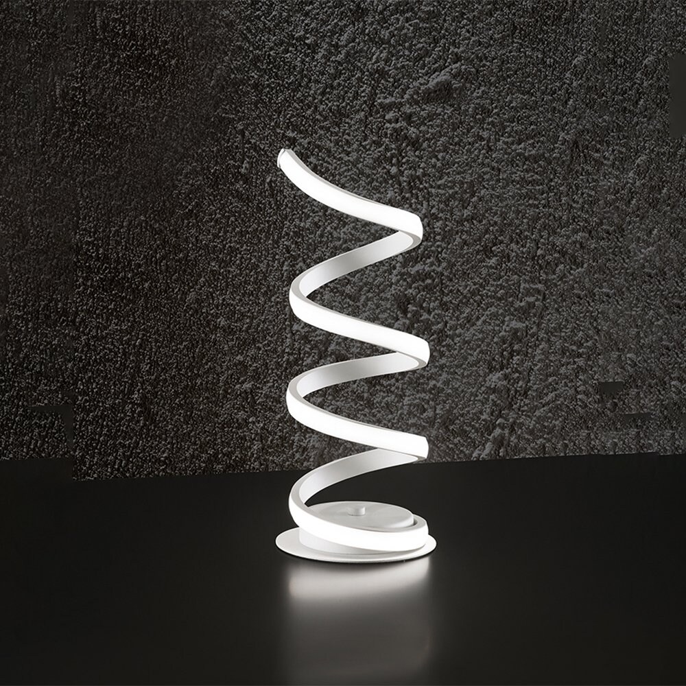 Weiße Metall-LED-Tischleuchte 23W 6393 B Perenz 3000K
