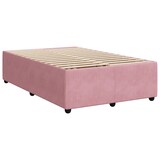 thumbnail of vidaXL Boxspringbett mit Matratze Rosa 120x190 cm Samt