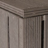 thumbnail of 1er WPC-Mülltonnenverkleidung HWC-J28, Mülltonnenbox, Metall Holzoptik, erweiterbar 240l ~ grau