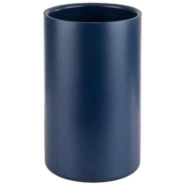 APS Dubbelwandige flessenkoeler / wijnkoeler voor flessen met max. Ø 10 cm, blauw / buiten-Ø 12 cm, H: 20 cm