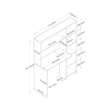 thumbnail of Dmora Scrivania Dghin, Scrittoio multiuso, Tavolo per ufficio porta PC, Piano di lavoro, 113x40h142 cm, Bianco