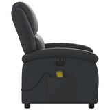 thumbnail of vidaXL Massagesessel Elektrisch Schwarz Echtleder