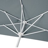 thumbnail of Parla halfronde parasol, balkonparasol, UV 50+ polyester/aluminium 3kg ~ 300cm antraciet met voet